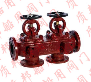GB/T1855-93 船用法蘭鑄鐵單排雙聯(lián)截止止回閥箱R、RS型